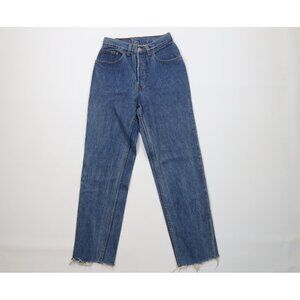 Vintage 90s Levis 901xx Womens 27 Thrashed Button Fly High Waisted Mom Jeans
